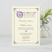 Storybook Fairytale Weddenschap - Paars Kaart (Staand voorkant)