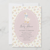 Storybook Garden Goose Baby Shower Invitation (Devant)