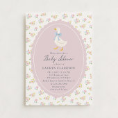 Storybook Garden Goose Baby Shower Invitation