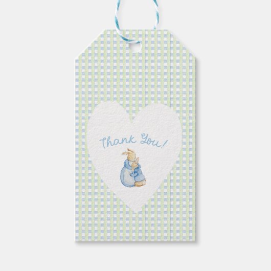 Storybook Garden Rabbit Inspired Baby Shower Cadeaulabel (Voorkant)