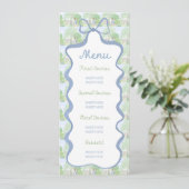 Storybook Garden Rabbit Inspired Baby Shower menu (Debout devant)