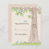 Storybook Kinder Valentijn Kaart (Voorkant / Achterkant)