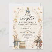Storybook New Chapter Baby Shower Invitation (Devant)