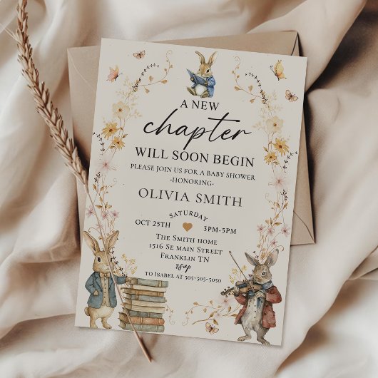 Storybook New Chapter Baby Shower Invitation