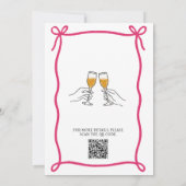 Storybook 'New Chapter' QR Code Bridal Shower Kaart (Achterkant)