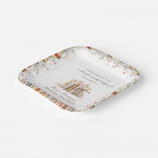 Storybook New Chapter Vrijgezellenfeest Party Papieren Bordje (Gebogen)