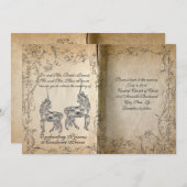 Storybook Perfect Unicorn Faire-part de mariage (Devant / Derrière)