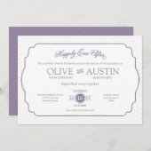 Storybook Romance Faire-part de mariage (Devant / Derrière)