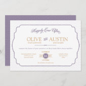 Storybook Romance Faire-part de mariage (Devant / Derrière)