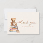 Storybook Teddy Bear Baby shower Carte de remercie (Devant)