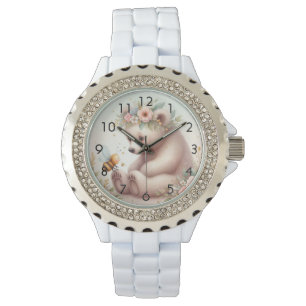 Storybook Woodland Babies Beer en Bijen Horloge