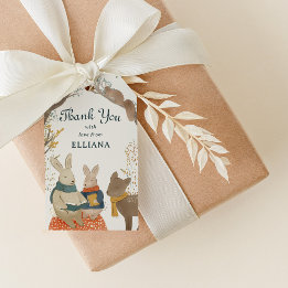 Storybook Woodland Friends Baby shower Favor Tags Cadeaulabel