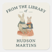 Storybook Woodland Friends Book Plate Sticker (Devant)