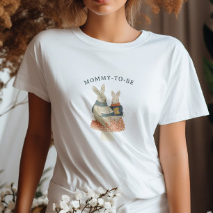 Storybook Woodland Friends Mommy-to-Be T-Shirt