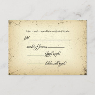 Storyline Weddenschap RSVP-reactiekaart RSVP Kaartje