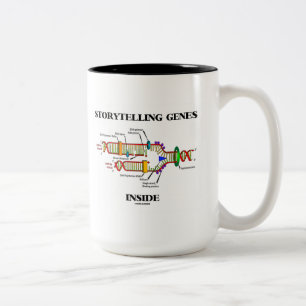 Storytell-genen binnen (DNA-replicatie) Tweekleurige Koffiemok