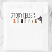 Storytelling Paws op het werk - sticker van de sch (Tas)