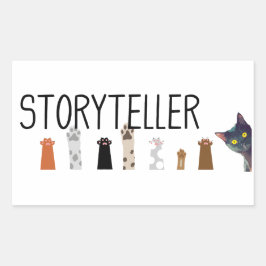 Storytelling Paws op het werk - sticker van de sch