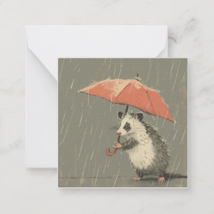 Storytelling Raindrops: Laat Opossum verbeelding l Notitiekaartje
