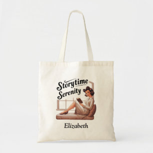 StoryTime Serenity Boek Lover Quote Tote Bag