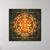 Stotram op Devi Lakshmi- Shri Yantra Canvas Afdruk (Voorkant)