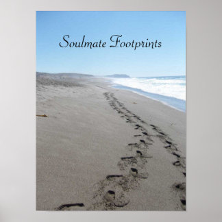 Stoulmate-voetafdrukken in het zand-Poster Poster
