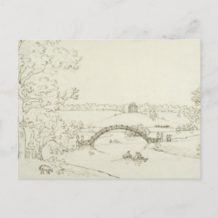 Stourhead, c.1780s (pen en inkt op papier) briefkaart