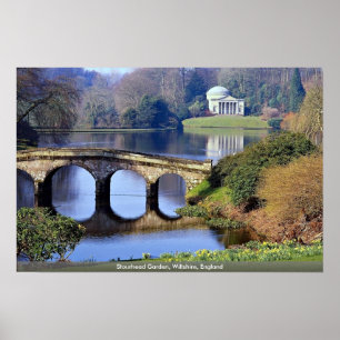 Stourhead Garden, Wiltshire, Engeland Poster