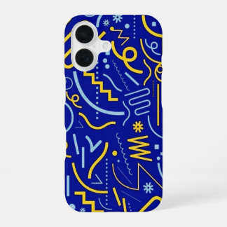 Stout Abstract Geometrisch Patroon Hoesje iPhone 16 Hoesje