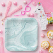 Stout geometrische patronen op vierkante papieren  papieren bordje (Feest)