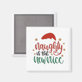 Stout is het nieuwe leuk grapfige kerstman magneet (Voorkant / Achterkant)