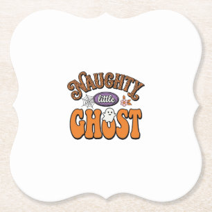 Stout Klein Spookje Vintage Halloween T-shirt Ontw Kartonnen Onderzetters