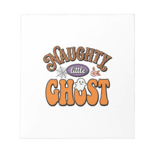 Stout Klein Spookje Vintage Halloween T-shirt Ontw Notitieblok