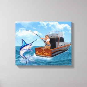 STOUT MEISJE CANVAS AFDRUK