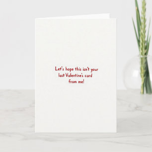 Stout Minimalistische Valentijnkaart Kaart