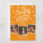 Stout of Braaf Grappige Schattige Huisdier Hond Ka Feestdagenkaart (Voorkant)