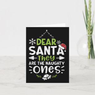 Stout of Braaf Lieve Kerstman Ze Zijn Stout - Kaart