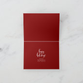 Stout of Braaf Rood Geruit PRETTIG KERSTFEEST Feestdagen Kaart (Binnen)