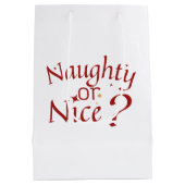 Stout of mooi? - Speelse vakantietypografie Medium Cadeauzakje (Achterkant)