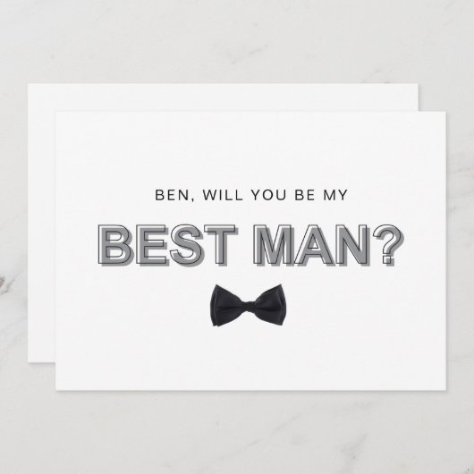 Stout omlijnd kaart voor het vragen van de getuige (Voorkant / Achterkant)