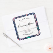 Stout Tropisch Botanisch Productlabel Levendig Vierkante Sticker (Envelop)