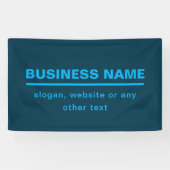 Stout Zakelijk Naamtemplate in modern ontwerp | Bl Spandoek (Horizontaal)