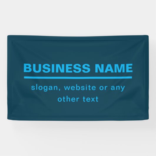 Stout Zakelijk Naamtemplate in modern ontwerp | Bl Spandoek (Horizontaal)