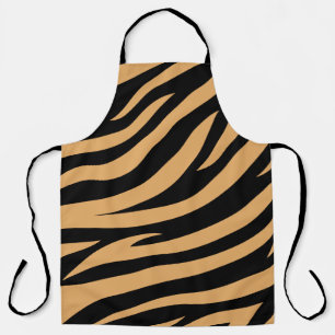 Stout Zebrahuid Dierenprint Achtergrond Schort