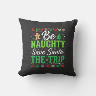 Stout zijn Red Santa Grappige Kerst SVG Kussen