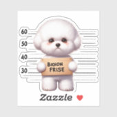 Stoute Bichon Frise Sticker (Vel)