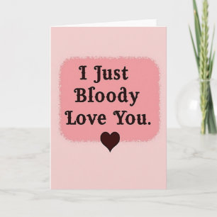 Stoute Bloody Liefde Kaart