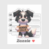 Stoute Border Collie Sticker (Vel)