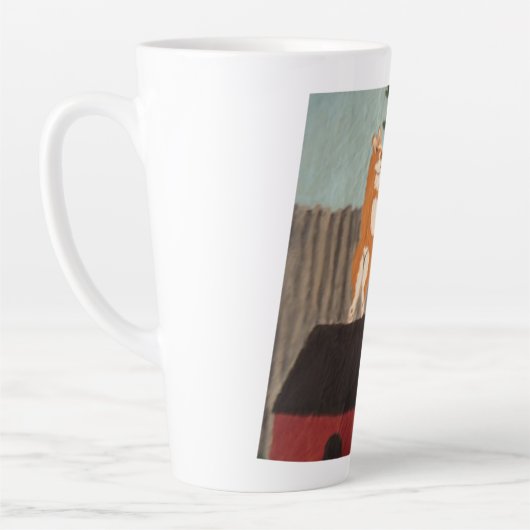 Stoute Corgi Latte Mok (Links)