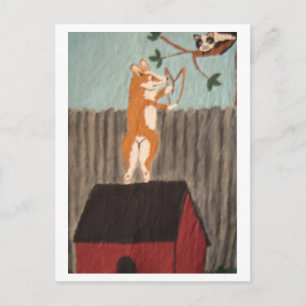 Stoute Corgi Plat Kaart
